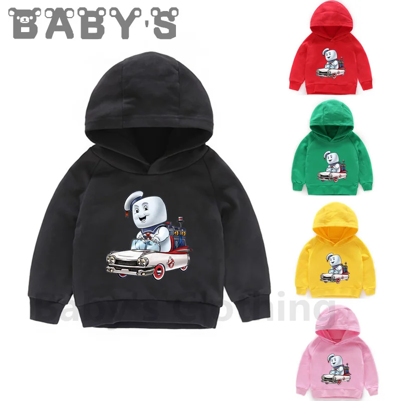 Children Hooded Hoodies Kids Old School Stay Puft Cartoon Sweatshirts Baby Autumn Pullover Tops Girls Boys Funny Clothes,KMT5224