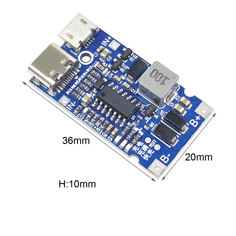 2S/3S/4S Type-C 18650 Lithium Li Battery Charging Charger Board Micro USB DC-DC Step Up Down Module DIY Power Bank