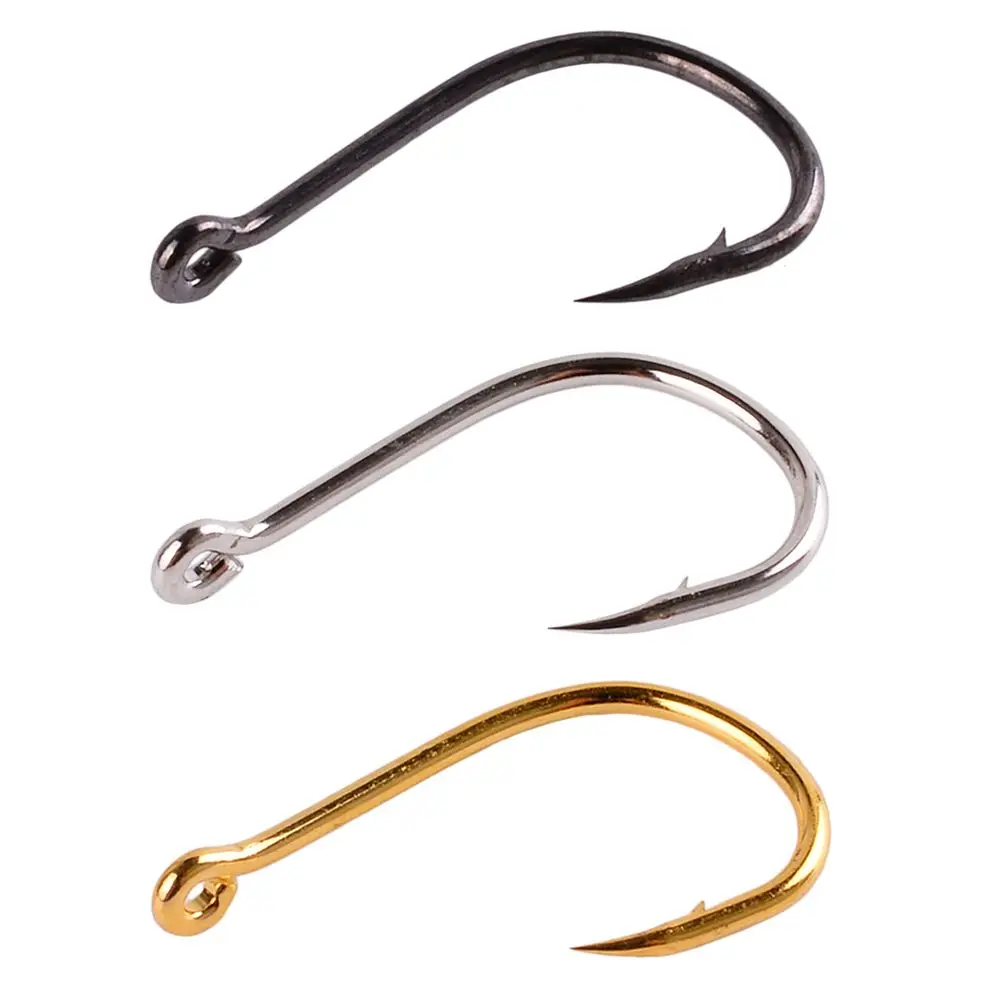 

Sea Tackle Accessories Pesca Hooks Carbon Steel Fishing Hooks Set Fly Fishing Jip Single Circle Fishing Hook Barbed Carp Hooks