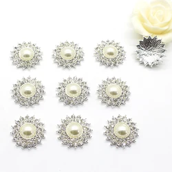 High-end simple 10 pieces exquisite ladies jewelry diy wholesale price crystal pearl wedding accessories diamond crafts products