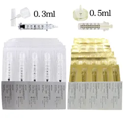 0.3ml 0.5ml Ampoule Head for Hyaluron Pen Disposable Sterile Tip Hyaluronic Acid Gun Atomizer Adapter Anti-wrinkle Lip Lifting