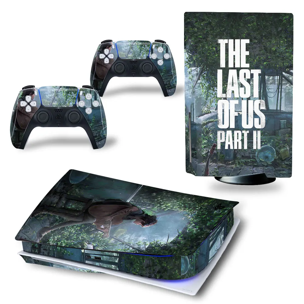 The Last of Us Part 2 Game controller skin sticker for ps5 console, 2 controllers skin sticker for ps5 game accesorios #4864