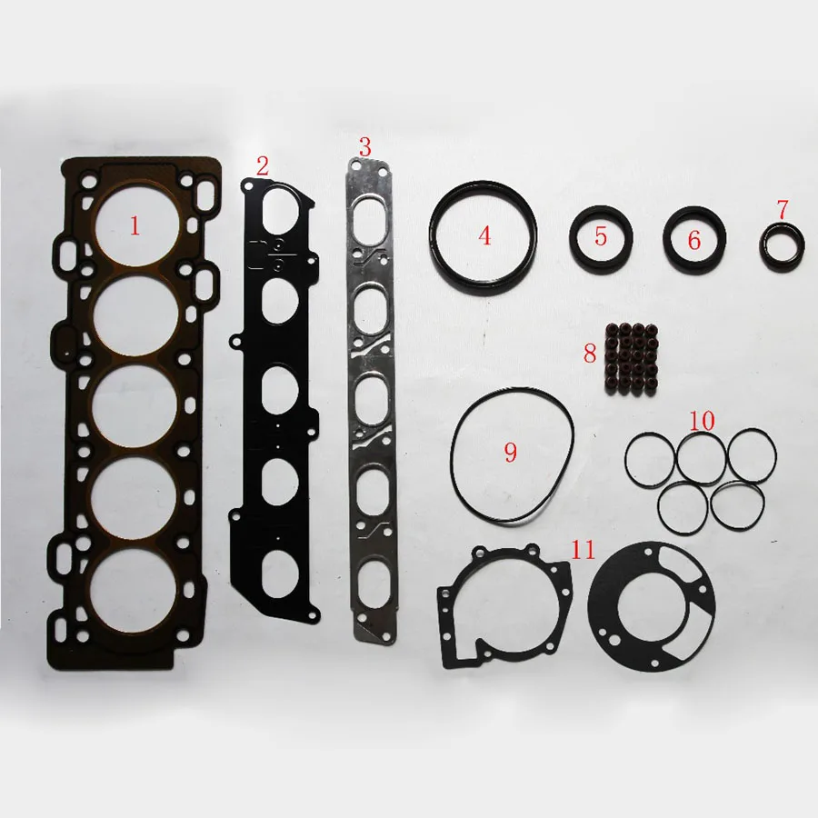 B5244S4 B5244S5 For VOLVO S40 II AWD C70 II Convertible i  C30 2.4 i Full Set Overhaul Package Engine Gasket 50288100