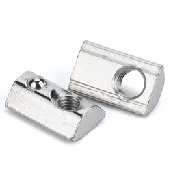 50/100PCS M3 M4 M5 M6 Roll in Spring T-nut with Ball for Aluminum Extrusion with Profile 2020 Series Aluminum Profile Groove 6
