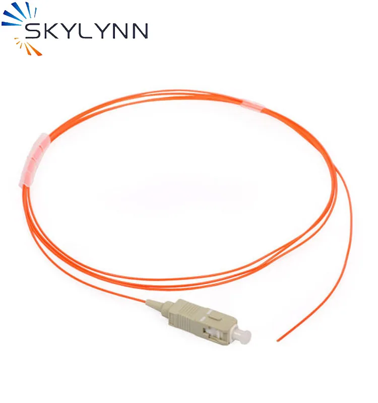 50PCS/Bag SC/UPC Multimode OM2/OM3/OM4 0.9MM Tight Buffer LSZH Jacket 1.5 Meter Fiber Optic Pigtails