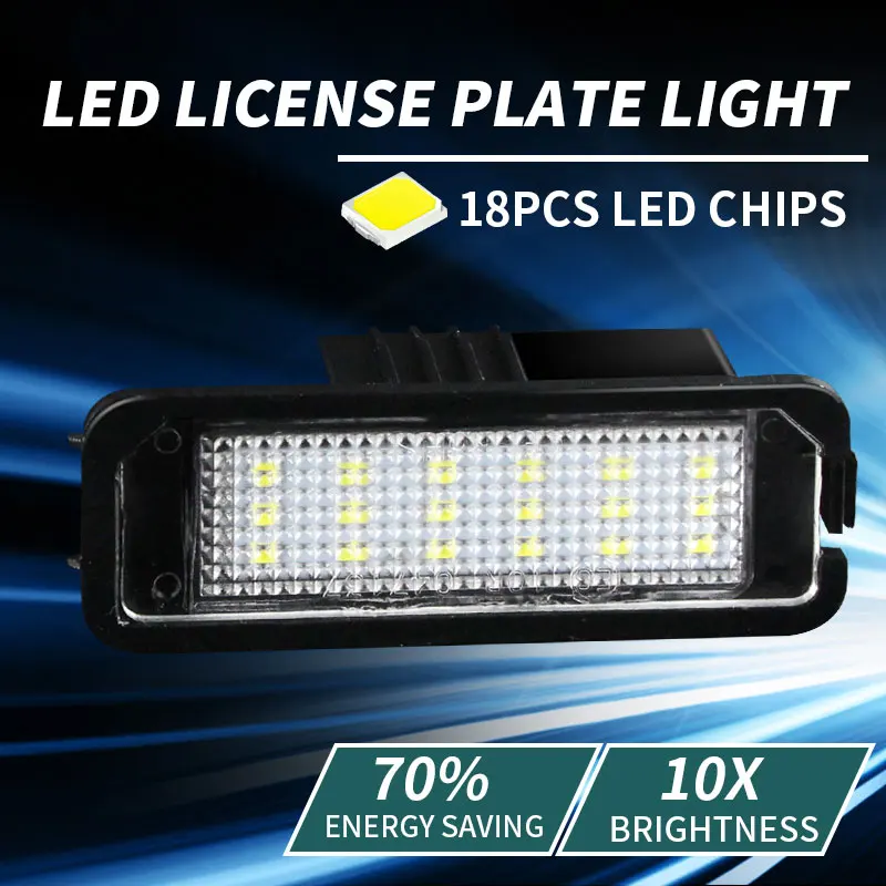 Canbus LED Number Car License Plate Light Lamp For Cayenne 958 92A 9Y0 911 997 991 992 Macan 95B Boxster Cayman 987 981