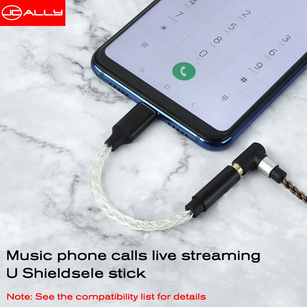 JCALLY JM04PRO Realtek ALC5686 DAC อะแดปเตอร์เสียงดิจิตอลถอดรหัสสาย TYPEC ถึง 3.5 สําหรับโทรศัพท์ Android