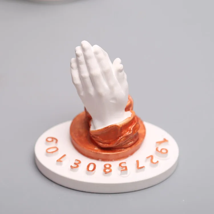 Blessing Hand Plaster Aromatherapy Car Silicone Mold Digital Number Plate Car Aroma Plaster Silicone Cake moulds Wedding deco