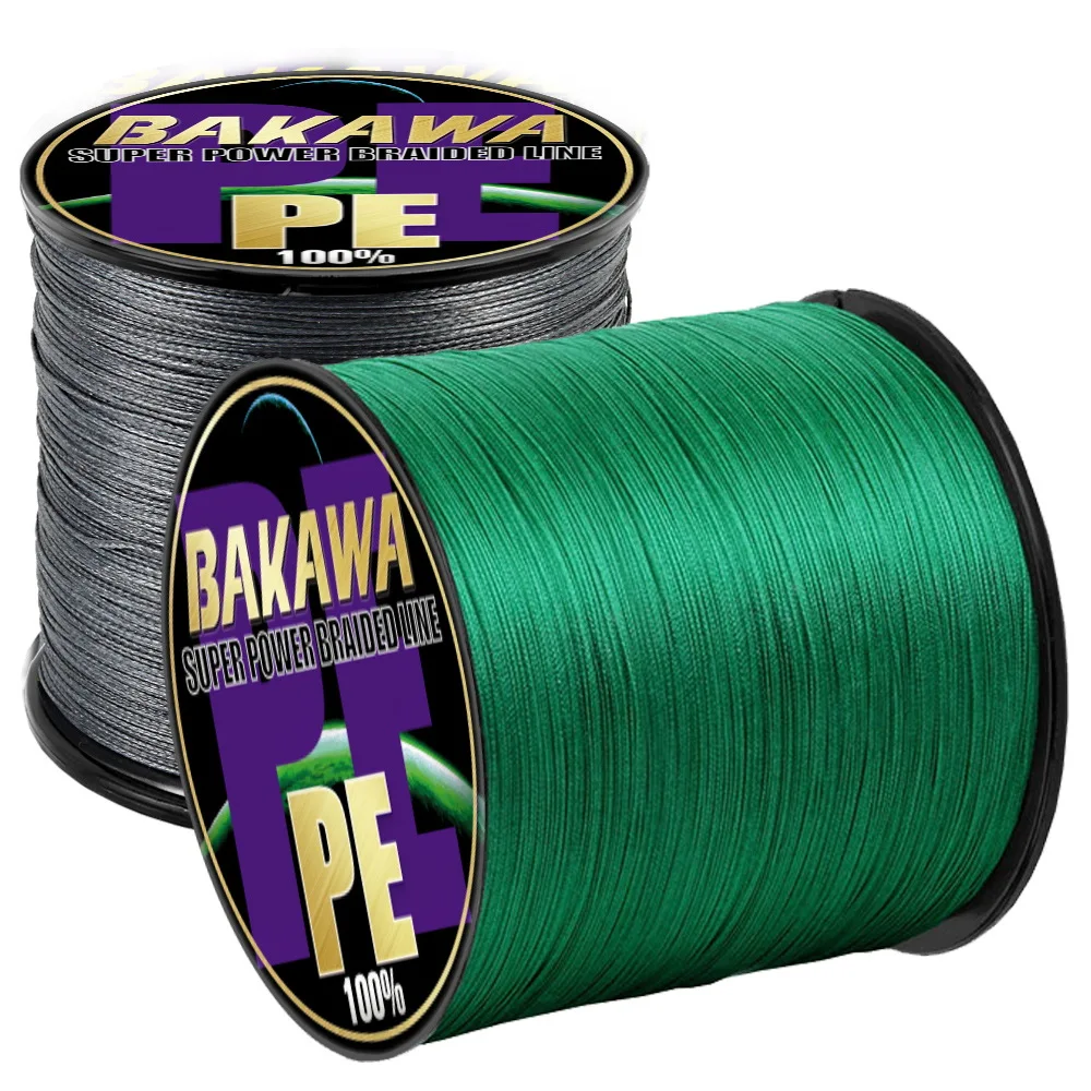 BAKAWA 4 BStrands Pesca يطير خيط صنارة الصيد 10-100LB 300 متر 100 متر سلك متعدد الفتيل الكارب البحر المياه المالحة نسج المتطرفة اليابان