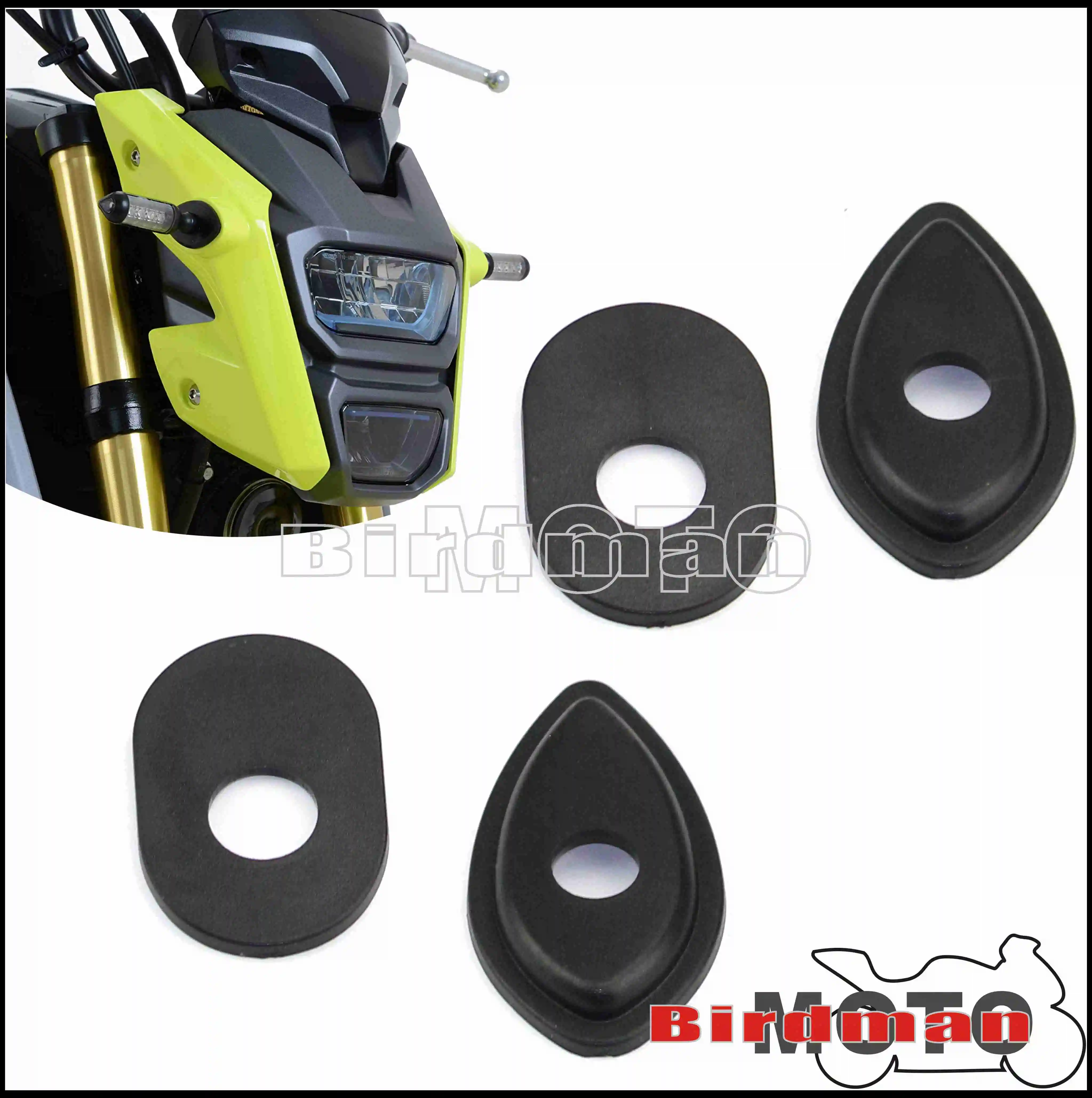 

For Honda Grom MSX 125 CBR600RR CBR1000RR CB650F CB500X CB500F Turn Signal Blinker Indicator Refit Adapter Spacers 2013-2018