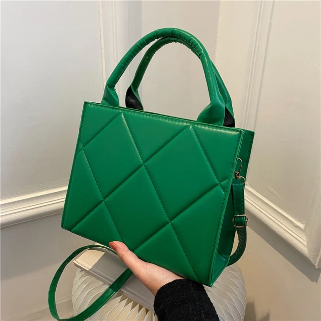 2024 New Spring Women Shoulder Bag Trendy Plaid Pu Leather Crossbody Bags Fashion Ladies Handbags Brand Designer Top Handle Bag AliExpress