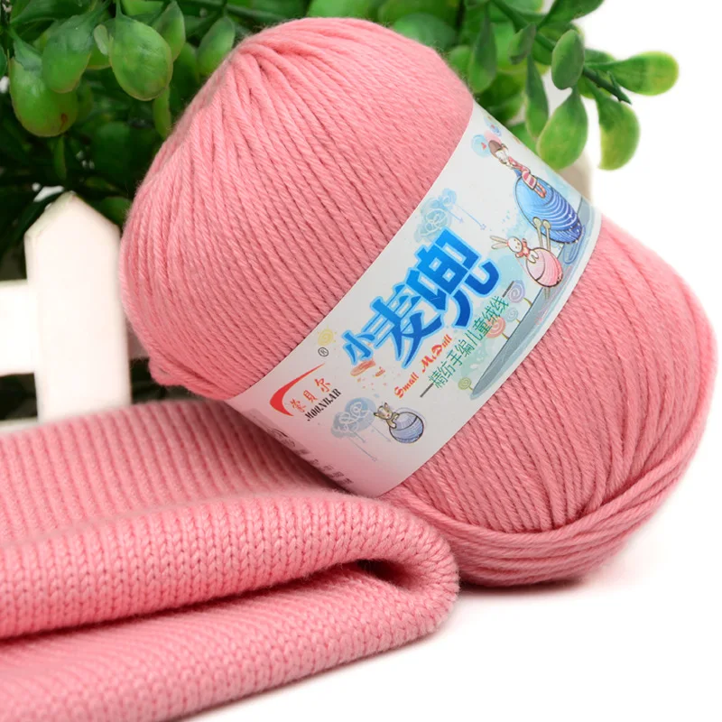 50g/ball Cheap Sale Soft Worsted Silk Velvet Baby Wool Cashmere Yarn Knitting Crochet Yarn Hand Knitting Thread