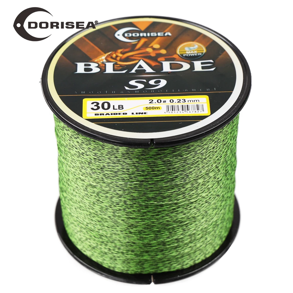 DORISEA BLADE S9 9 Strands Top Quality Braided Fishing Line 300M 500M PE Extreme Braided Fishing Line Wire Pesca