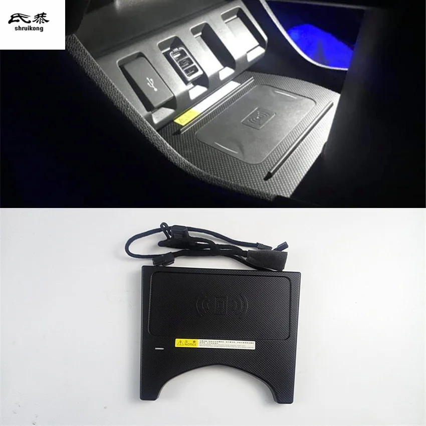 15W Wireless Charging Phone Charger Fast Charger Plate Panel Phone Holder for 2015-2018 HONDA HR-V HRV