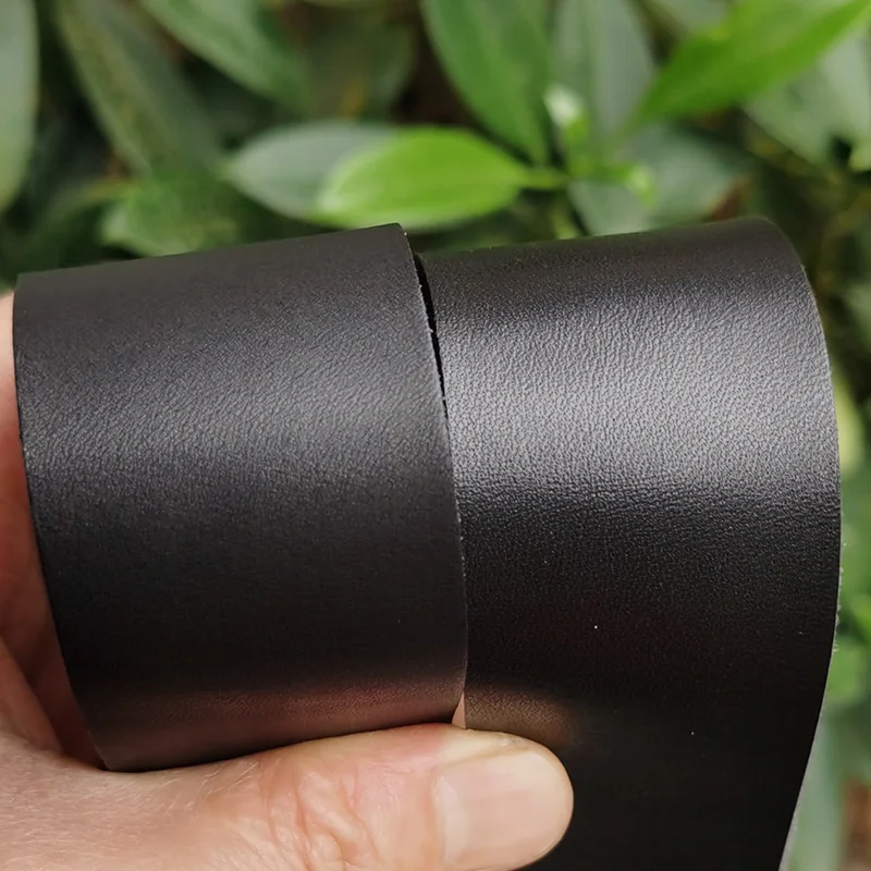 Tuscany Italy Vegetable Tanned Leather Genuine Leather Men\'s High Quality Belts Full-Grain Leather Handmade DIY Headless Belt