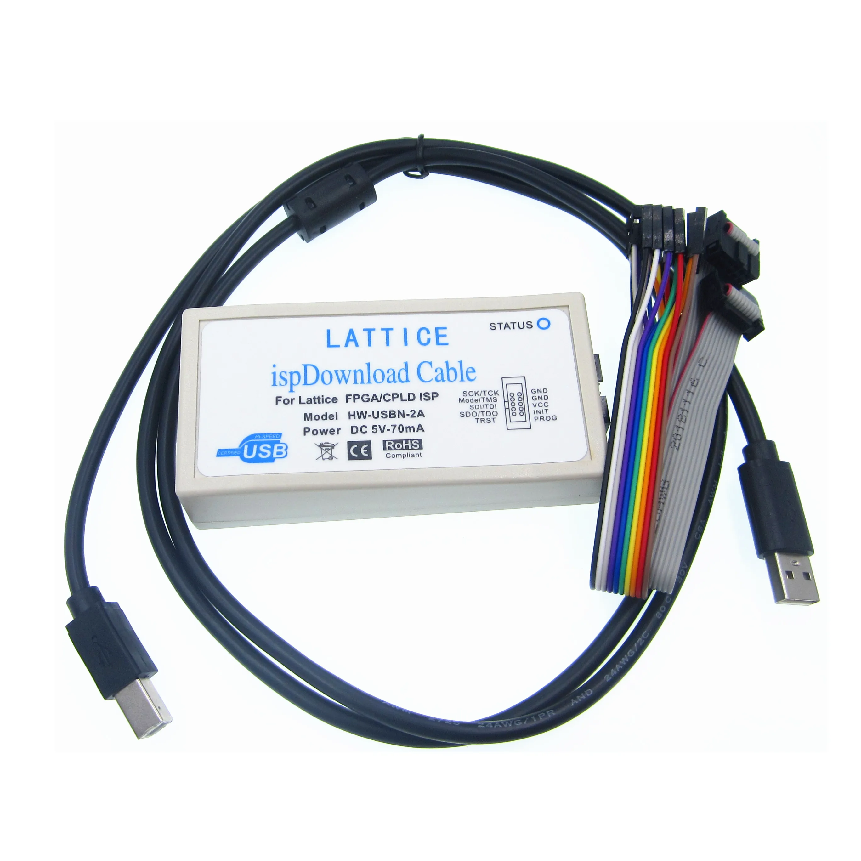 HW-USBN-2A Lattice is Download Cable USB Jtag ISP FPGA CPLD Programmer for Diamond is Lever Win7 WIN8 WIN8.1