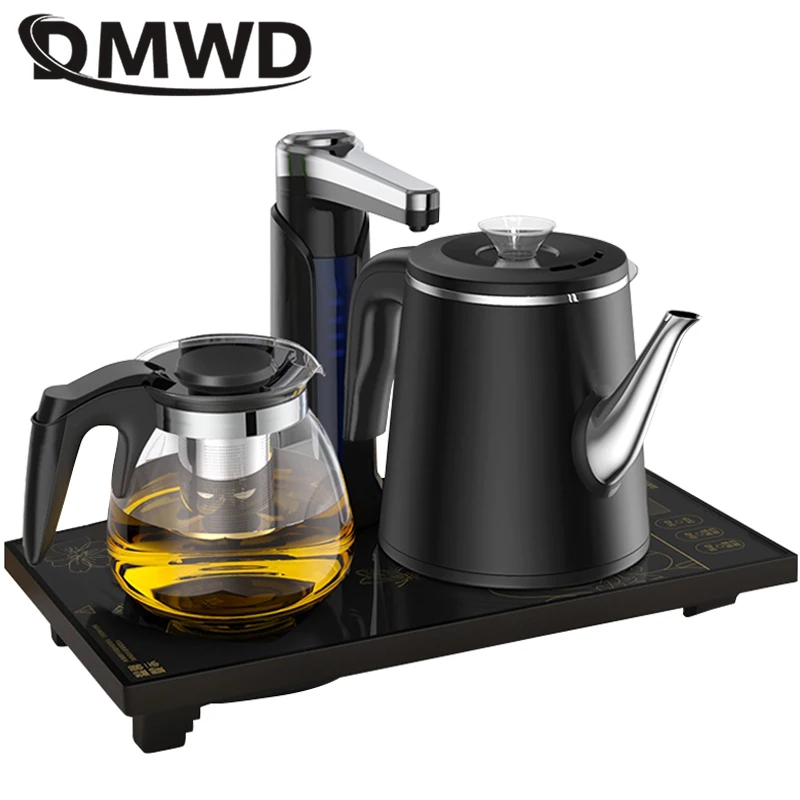 DMWD Household Electric Kettle Automatic Pump Water Machine Tea Maker Heating Pot Set Boiler Drinking Dispenser Auto-off 220V