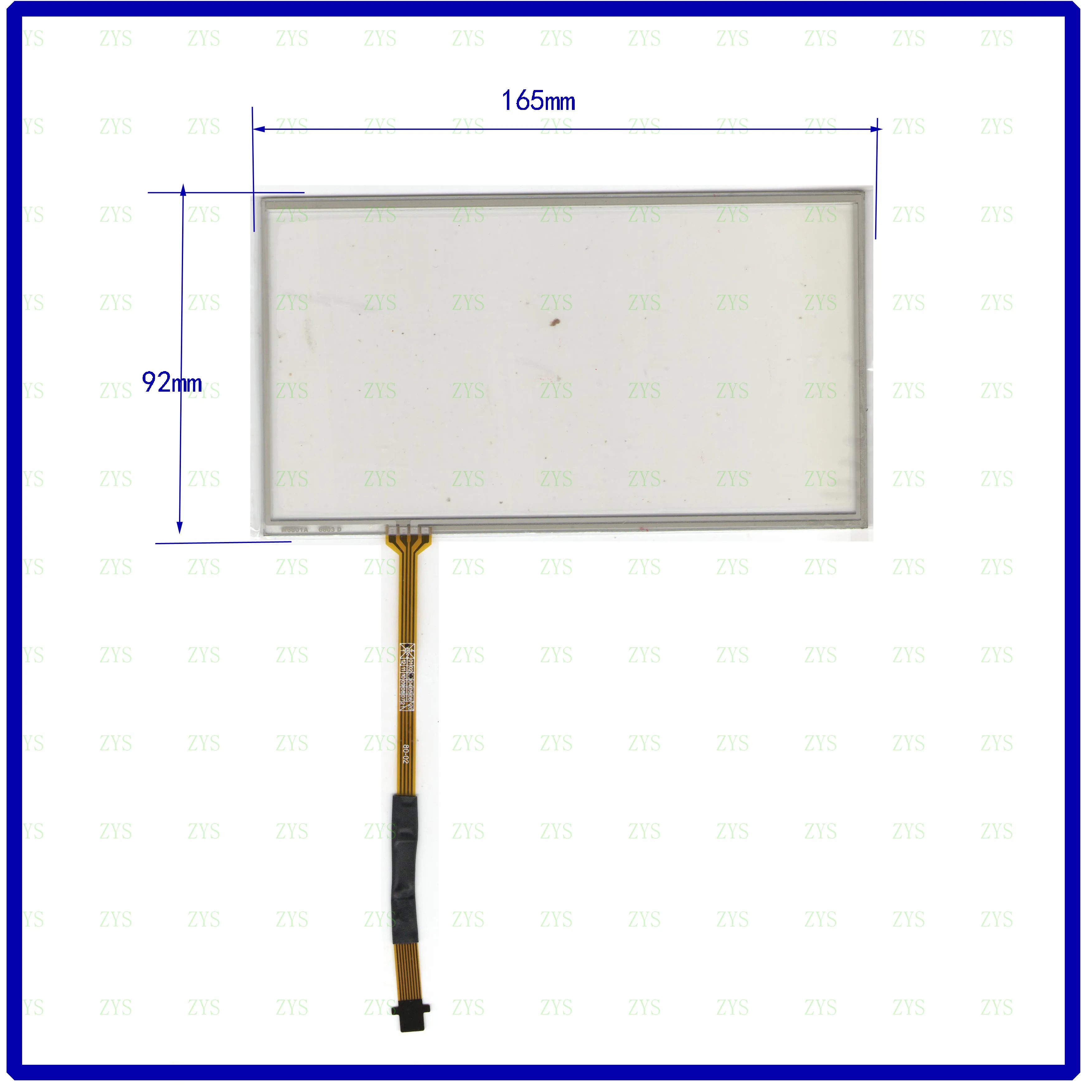 

ZhiYuSun for NSZT-W66T this is compatible 7inch glass resistive NSZTW66T touch panel overlay