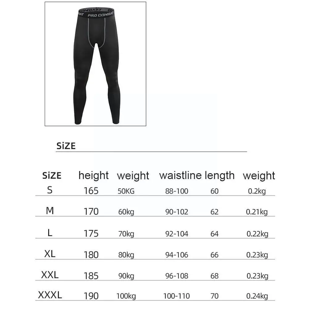 Compression Men\'s Tights Pants Running Leggings Men Mallas Deporte Hombre Fitness Mens Leggings Tights Men Skinny Trousers