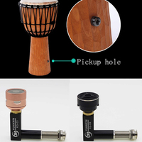 African Drum Pickup with Microphone Djembe Drum Black Rose Gold Drum Accessories