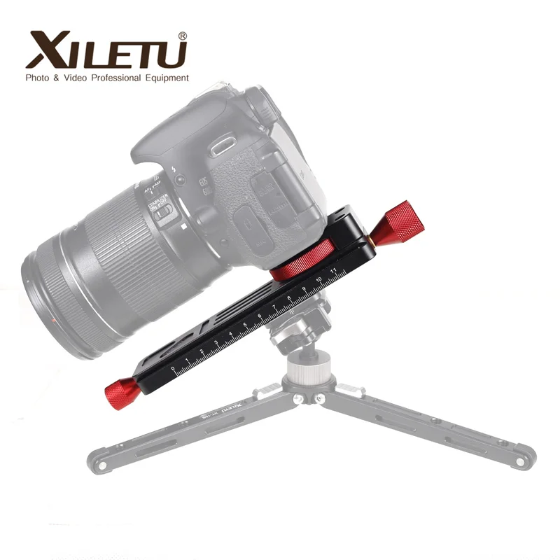 XILETU LCB-16M Mini Macro Photography Rail Slider Tabletop Portable Slide for Camera Macro Time-lapse Photography ARCA SWISS