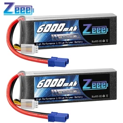 1/2units Zeee 3S Lipo Battery 11.1V 6000mAh 60C Softcase with EC5 Plug for Helicopter Plane Quadcopter RC Car Racer Hobby Parts