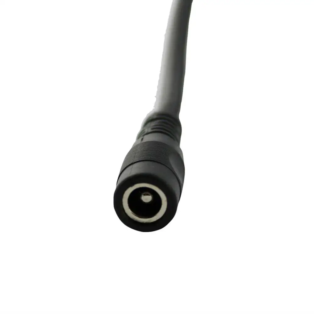 CCTV DC Power 5.5mm X 2.5mm Female to 5.5mm X 2.5mm + 5.5mm X 2.1mm Male Y Splitter Connector Cable for Monitor LED Strip Light