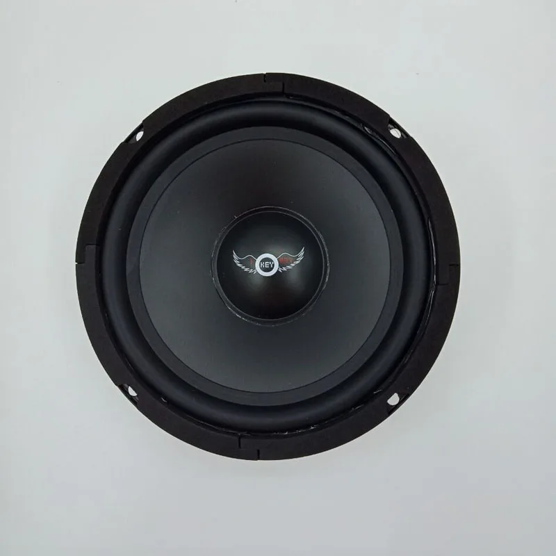 2pcs/Lot  6/ 6.5 inch  Loudspeakers 300W Max 8 Ohm Black Rubber Edge PP Cone Car HiFi  Audio Midrange Speakers KTV