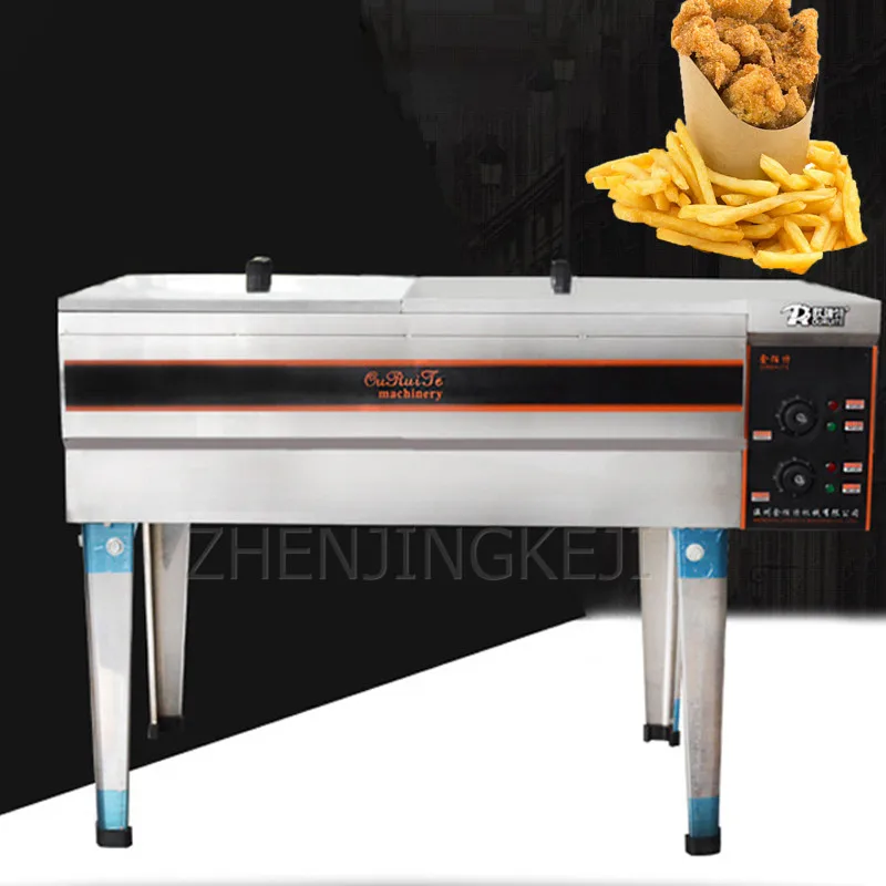 220V/380V Electric Fryer Commercial Type 40 Single Cylinder Temperature Control Stainless Steel Thickening Large Capacity Fryer