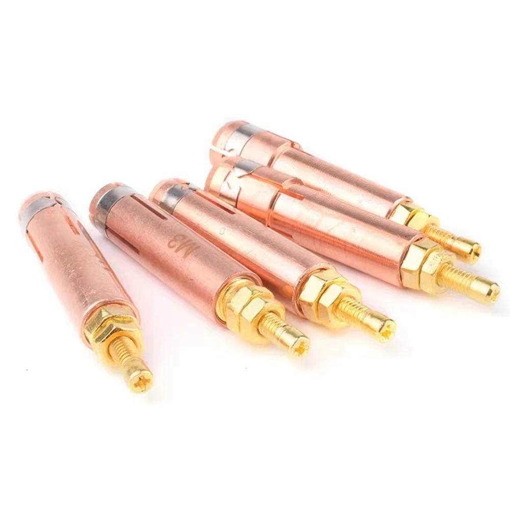 E-cu Stud Chuck M3 M4 M5 M6 M8 M10 Welding Machine Torch Welder Gun Consumables Stud Collect 10PCS