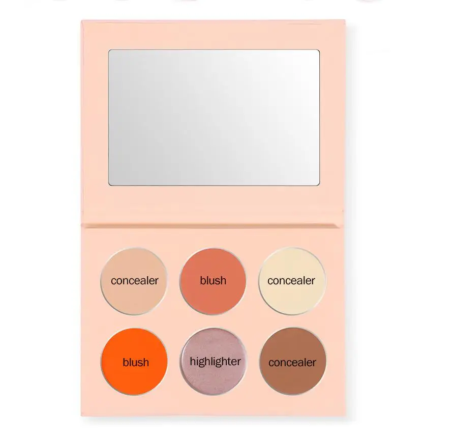 Cream Highlighter Blush Concealer Palette Private Label Makeup Palette Matte Shimmer Professional Contour Face Cream Contour Kit