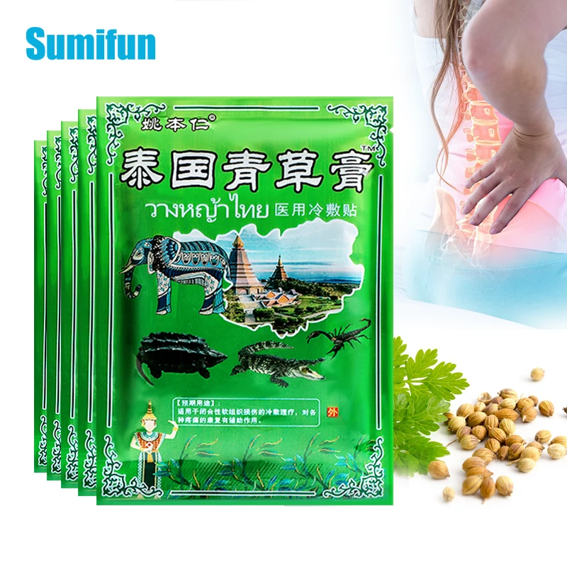 

32pcs Thailand Herbal Analgesic Plaster Lumbar Back Neck Shoulder Arthritis Joint Pain Relief Patch Muscle Ache Sprain Massage