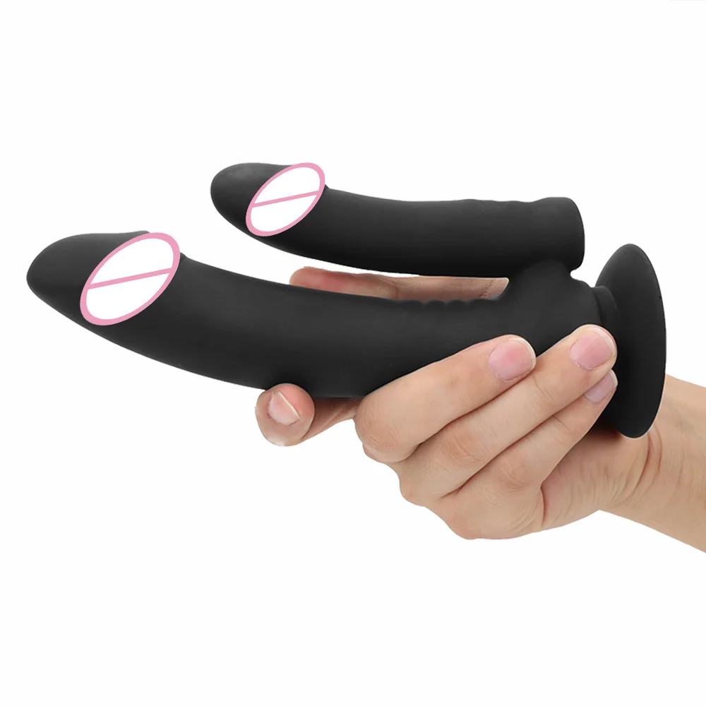 VATINE – vibromasseur Double godemiché en Silicone pour femme, Plug Anal pour stimuler le Clitoris et le point G, étanche