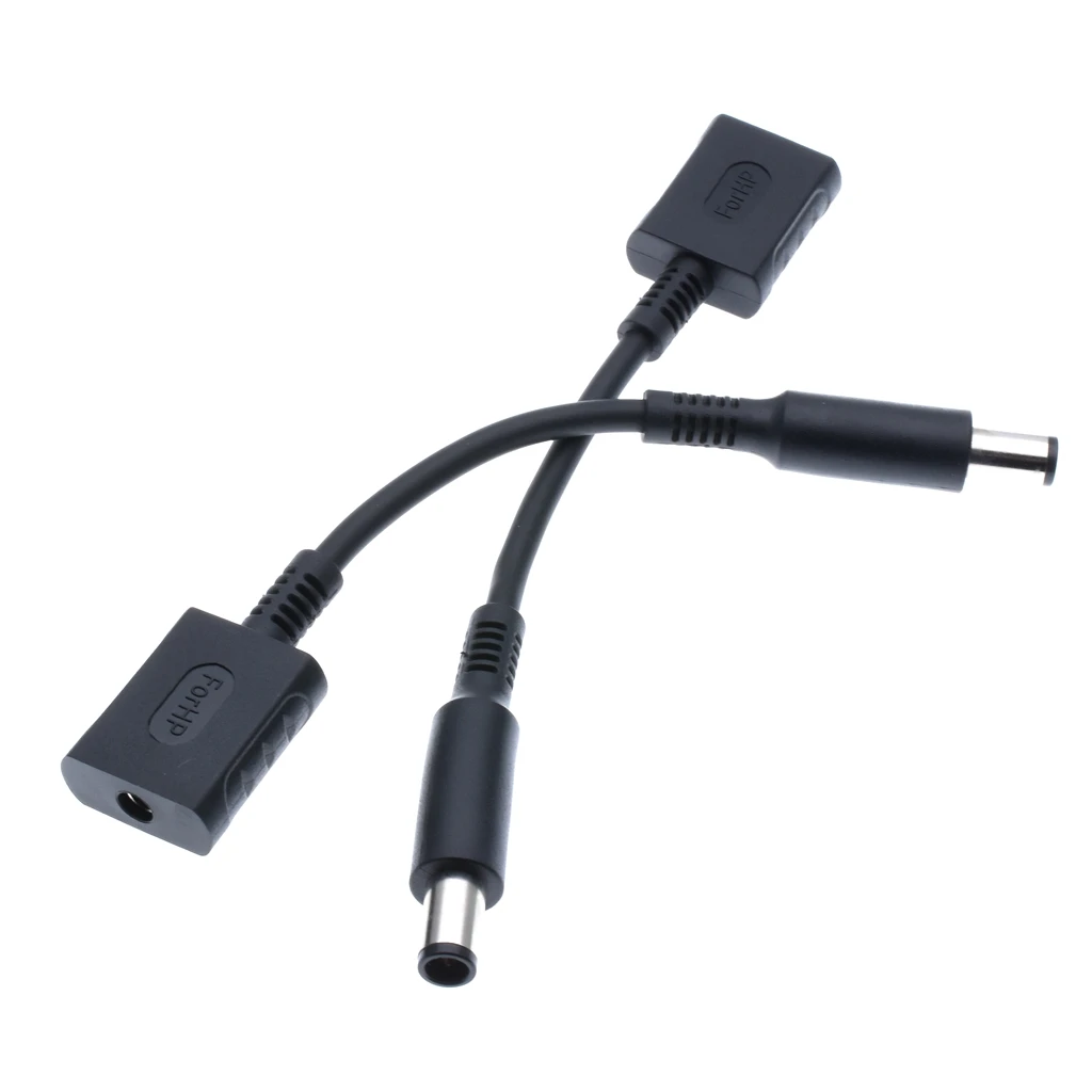 DC Power Adapter Connector Plug DC conversion head jack female 4.5*3.0mm plug to male 7.4*5.0 mm with Pin for HP Pavilion Laptop