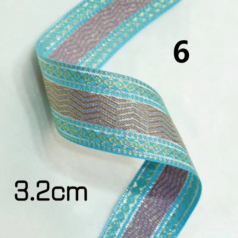 

2.5-3.2CM nation style multi-color jacquard ribbon,XERY200325B