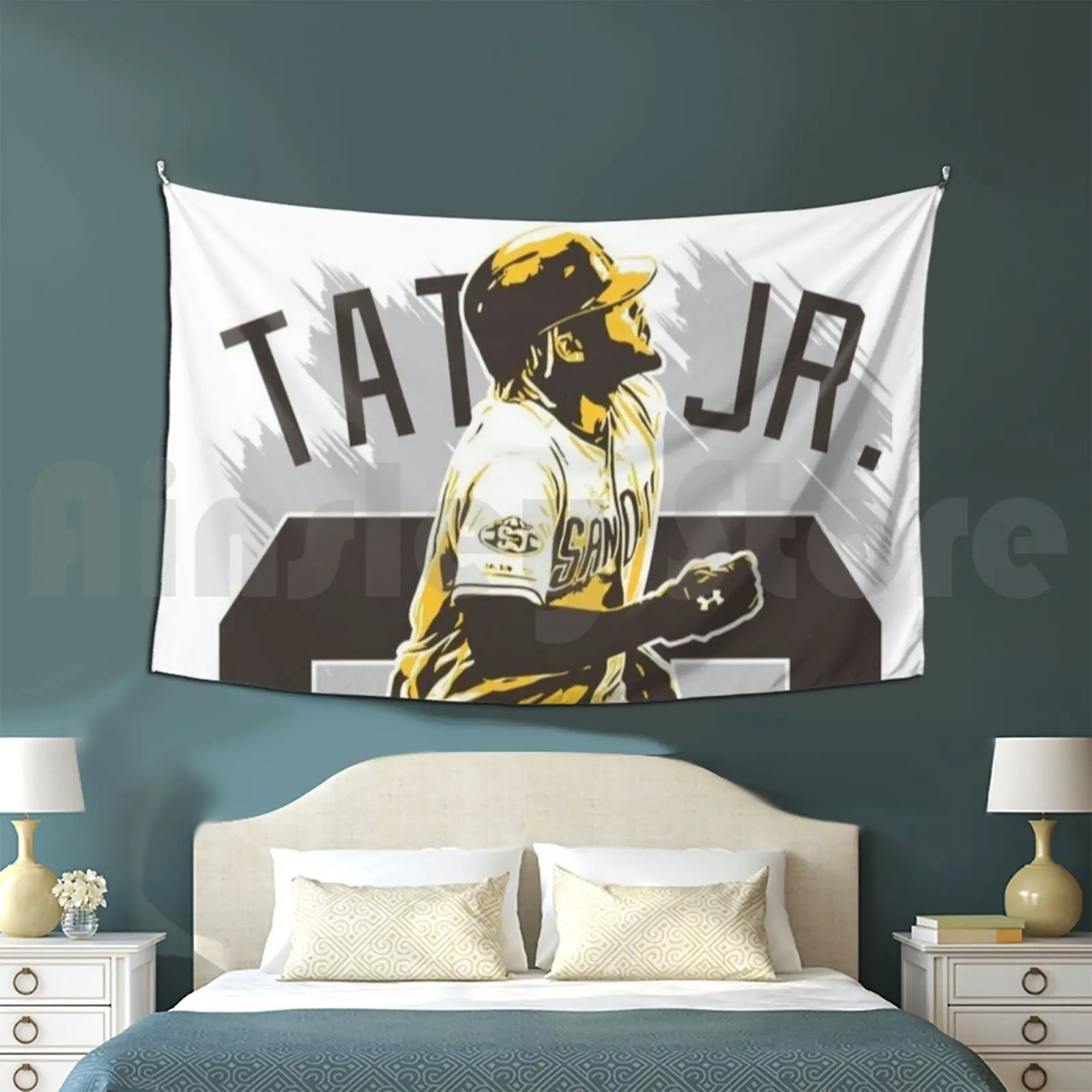 Tatis Jr Tapestry Living Room Bedroom Fernando Gabriel Tatís Medina Tatis Tatisjr San Diego Sandiego Padres Friar