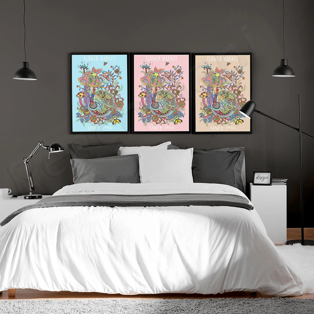 Matisse print, Picasso print, Flower market, flower market print, floral print poster,modern home decor, digital print