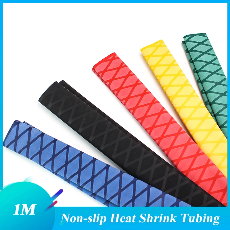 

Non-slip Heat Shrink Wrap Tubing Fishing Rod DIY 5 colors 1M Handle Insulation Waterproof Racket Handle Grip 15MM-50MM