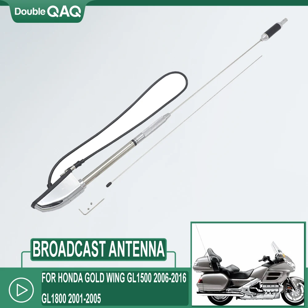 Motorcycle Antenna Kit Audio Comfort Navi+ For Honda Glodwing GL1800 2001-2014 02 04 06 08