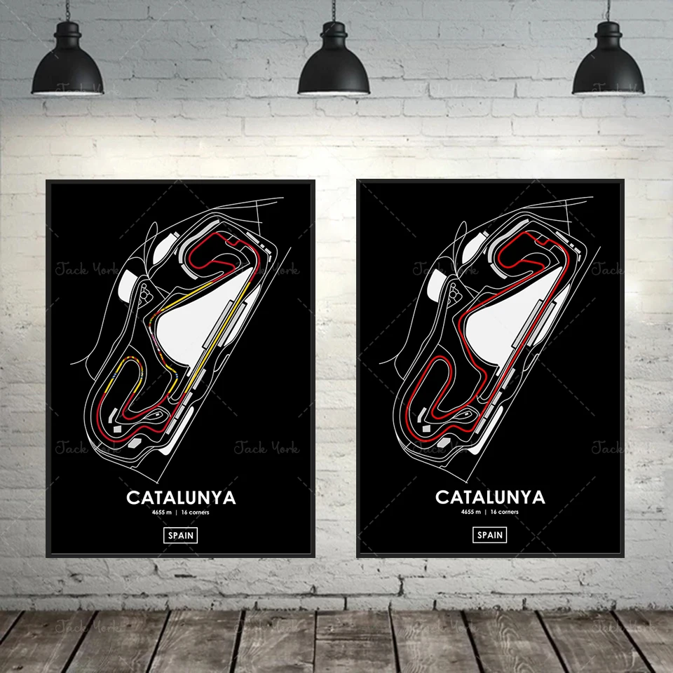 Catalunya - Spain Track Map Poster