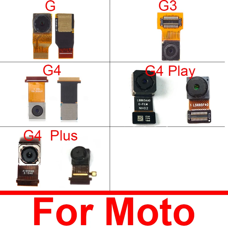 

Front Facing Small Camera & Rear Back Main Camera Module For Motorola Moto G4 G4 Play XT1604 G4 Plus XT1644 G XT1032 G3 XT1544