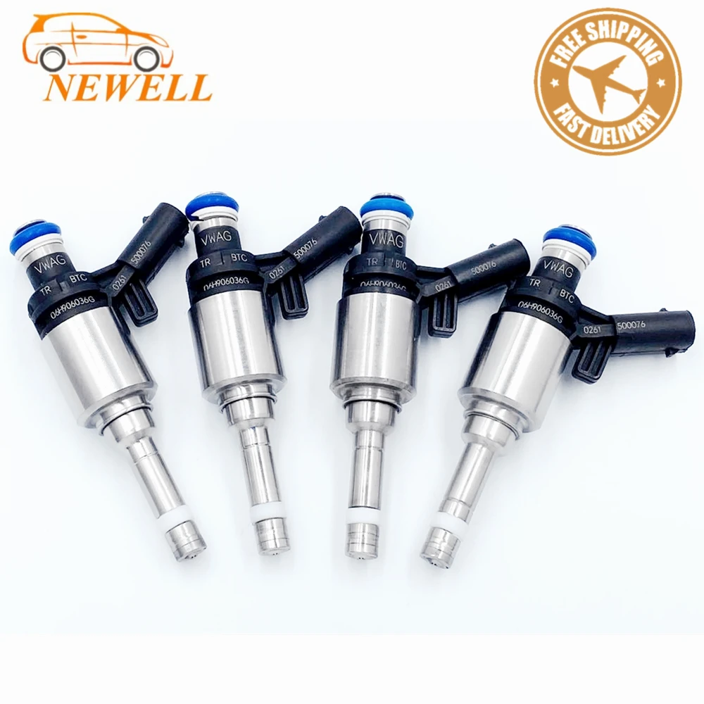 

4x 06H906036G 06H906036E 06H906036P fuel injector for Volkswagen BEETLE CC EOS PASSAT PASSAT CC TIGUAN JETTA2.0T L4
