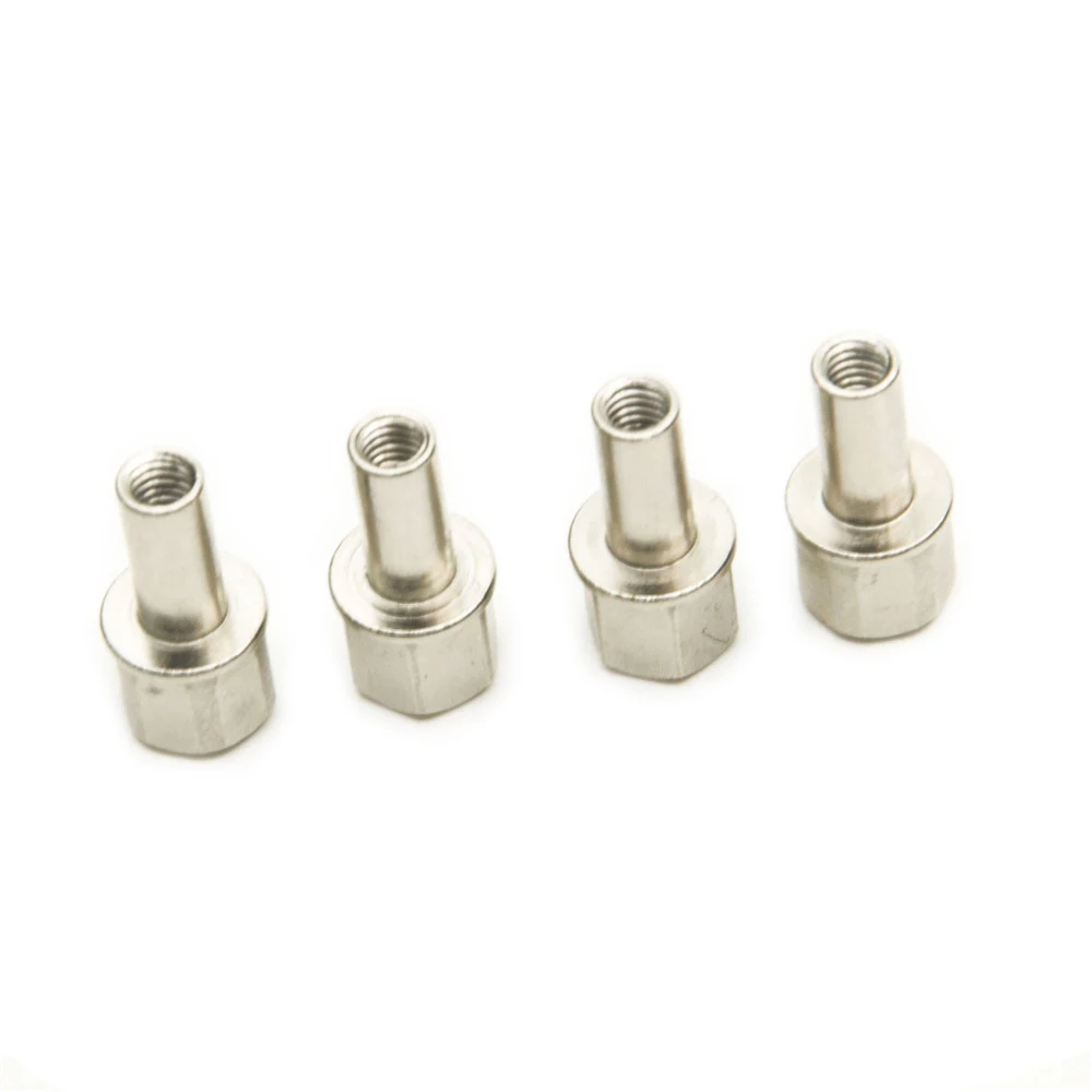 AXSPEED 4PCS 12mm Hex Wheel Hub Drive Adaptor Extension Column Metal Nut 20/12/15mm for 1/10 RC Crawler Axial SCX10 Spare Part