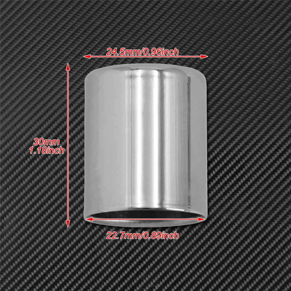 Motorcycle 4PCS Black/Chrome Docking Hardware Point Cover Kit For Harley Touring Dyna Softail Sportster Fat Bob Springer Glide