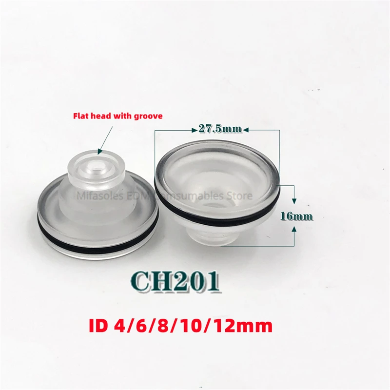 EDM CH201 Upper Water Nozzle with groove Ø4/6/8/10/12mm Support apply For CHMER Series EDM Wire Cutting Machine Spare Parts