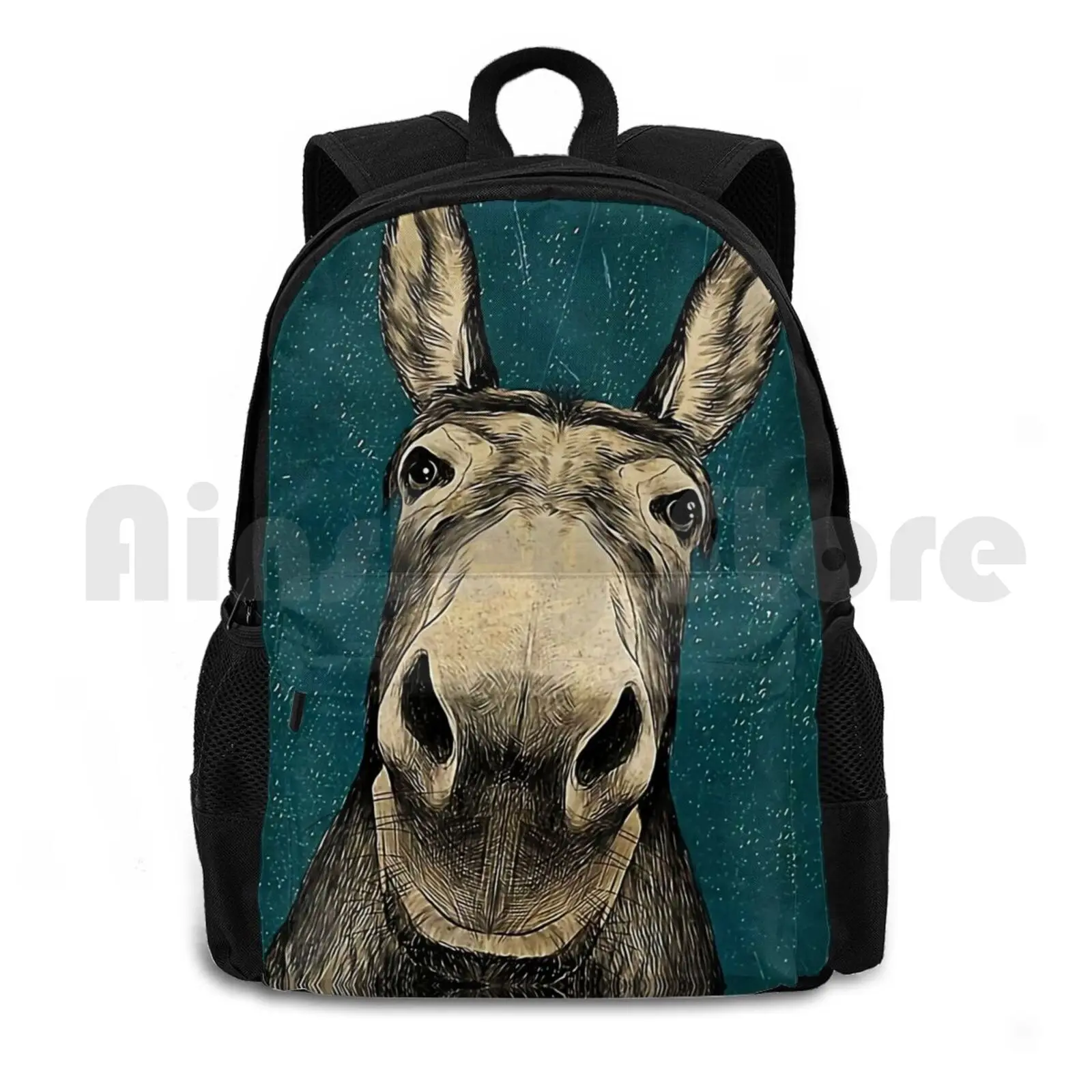 Donkey Hello Sweet Cheeks Outdoor Hiking Backpack Riding Climbing Sports Bag Animal Animals Horse Nices Cool Love Funny Fun