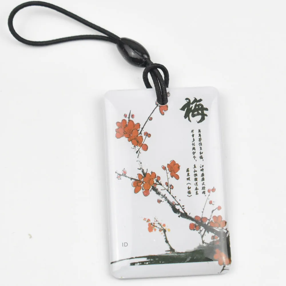 125Khz Cartoon Writable Tags Proximity RFID Rewritable EM4305 T5577 Waterproof Epoxy Key Card For RFID Copier