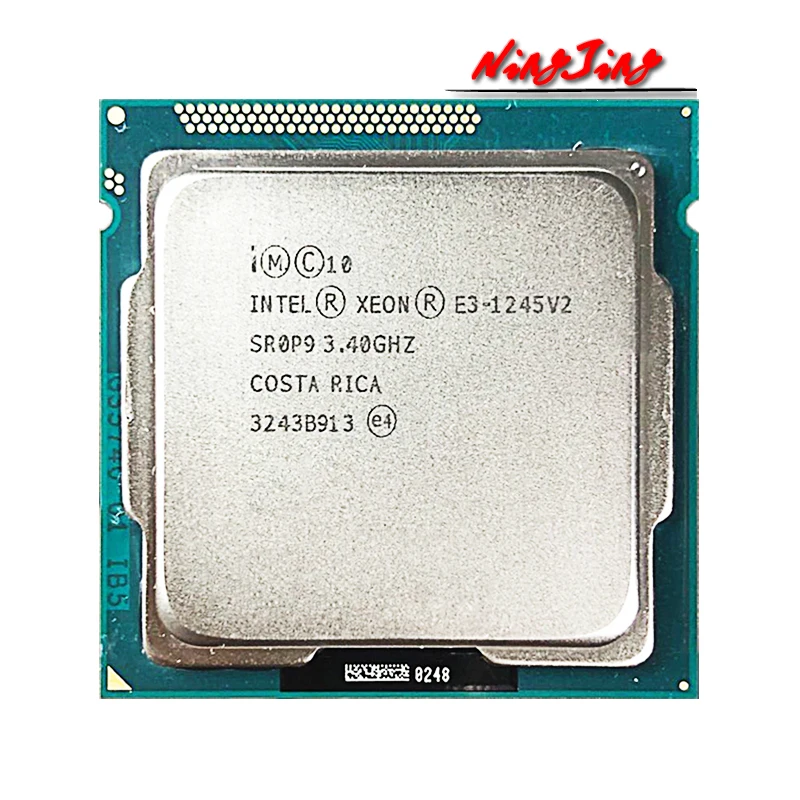 Intel Xeon E3-1245 v2 E3 1245v2 E3 1245 v2 3.4 GHz Used Quad-Core CPU  8M 77W LGA 1155