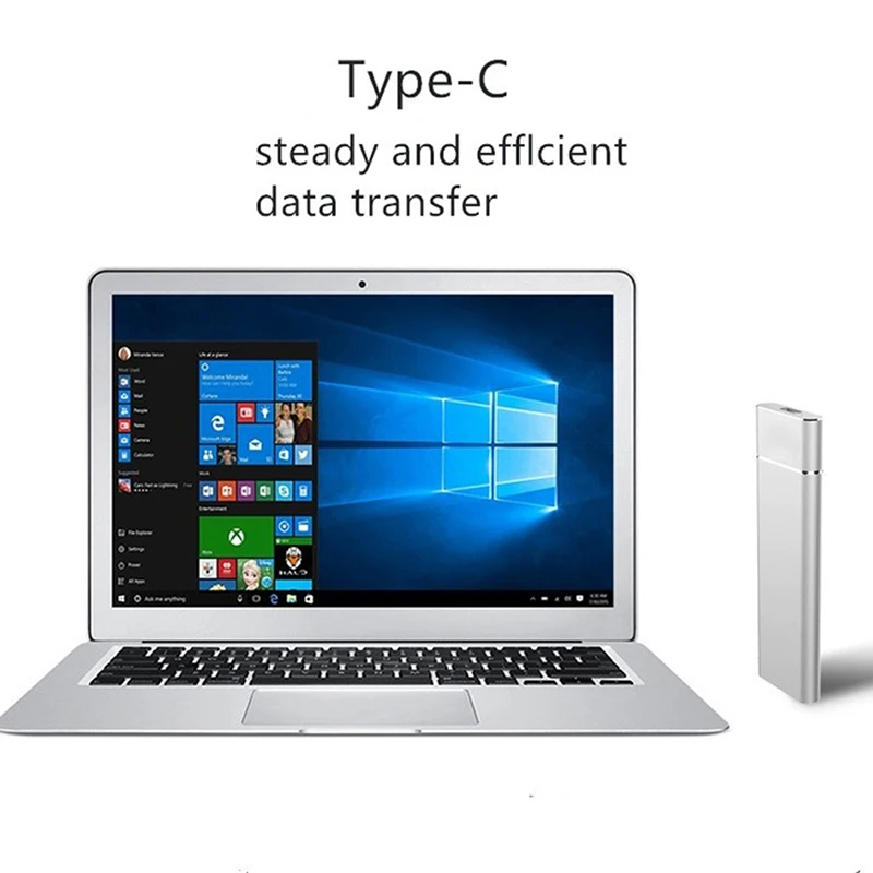 Original 2TB ภายนอก SSD 1TB 500GB Solid State Drive USB 3.1ภายนอก SSD Typc-C แบบพกพา