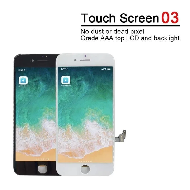 AAA+++Quality Display For iPhone 4 6 6S LCD Screen With 3D Touch Screen Digitizer Assembly For iphone 6 Plus 6S 7 8 Plus Display